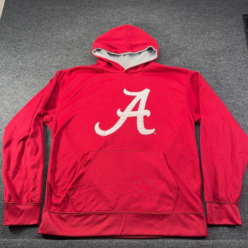 Alabama Crimson Tide Performance Hoodie Red Roll Tide Sweatshirt Mens XL*